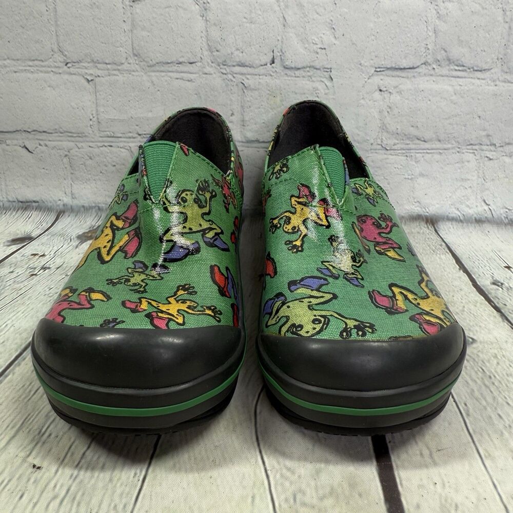 Dansko Clogs Girls Women Size 3.5-4 US 34 EU Frogs Lover Slip On School Shoes - Picture 2 of 11